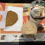 バーガーキング - 料理写真:スナックチキンとソフトクリームキャラメルサンデー。