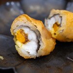 せろりや - 2025.10 神経〆骨抜き鱧（はも）のコガネヤマドリ巻き