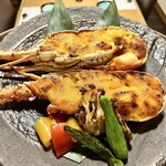 和酒房 山本 - 伊勢海老ウニソース焼き