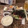 磯料理 元海 - 海藻サラダ、お刺身盛り合わせ、ライス、緑茶