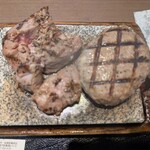 感動の肉と米 船橋新高根店 - ワイルドハラミとハンバーグアップ