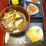 花山太右衛門商店 - 岩出山漫喫セット1100円✨✨おにぎりと揚げ酒まんじゅうは夫へスライド笑笑
