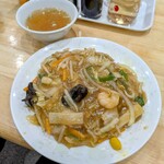中華食堂 桂苑 - 餡かけ焼きそば 1000円