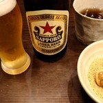 とんかつ多酒多彩 地蔵 - ビールとゴマと麦茶