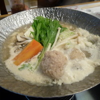 しゃぶしゃぶ・日本料理 木曽路 大宮店 - 鶏ミンチの豆乳なべ