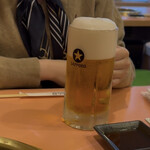 関内苑 本店 - ビールの泡がもっちりで美味しかった！