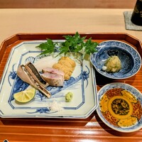 壱 - カマス、鰆、雲丹、新イカ