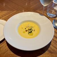 表参道バンブー - 冷静スープでした。1000円はお高い目だけど美味しかった！