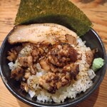 岩本屋 富山二口店 - チャーシューご飯(小)：わさびが良いかアクセント(抜きも可)