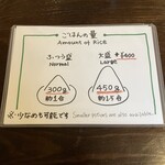 ムルギー - ご飯の量