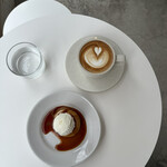 リトルトイボックス  - 【期間限定】 『PUMPKIN PUDDING with ICE¥800』 『CAFE LATTE¥700』