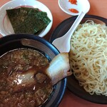 幸楽苑 - 魚介豚骨つけ麺+トッピング