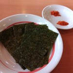 幸楽苑 - 海苔+唐辛子2