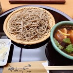 蕎麦 ひびき庵 - 料理写真:粗挽き鴨汁せいろ(大盛)