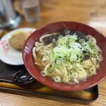 おくのうどん店 - ◯おぼろうどん¥410＋とりめし¥70