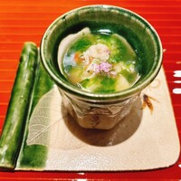 おい河 - まこもだけ あわび たらば蟹 茶碗蒸し