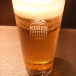 ラ スタジオーネ - 生ビール（一番搾り、900円）