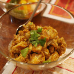 ガネーシュ - 秋の南インド料理コース(6930円)のチキンピクルス(4人分)