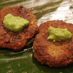 ガネーシュ - 秋の南インド料理コース(6930円)のマトンキーマワダ