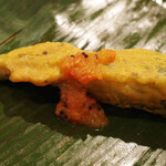 ガネーシュ - 秋の南インド料理コース(6930円)の万願寺唐辛子のパコダ トマトチャツネ