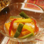 ガネーシュ - 秋の南インド料理コース(6930円)のベジピクルス(4人分)