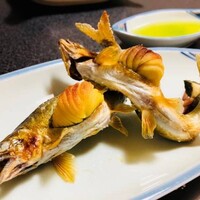 子持ち鮎塩焼き