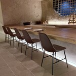 料理うめもと - カウンターにて