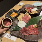 焼肉 淀屋橋 牛の膳 - 焼肉ランチ＋(追加)てっちゃん、壺漬けカルビ