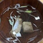 天然本マグロ専門店 司 - ねぎま汁