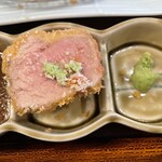 ぶた福 チャコール - 上ヒレカツ　塩とわさびで