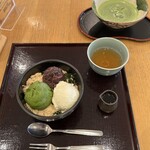新井園本店 - 料理写真:お薄と甘味