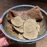 焼肉ハウス大将軍 - 焼いてもらったトリュフ桑原