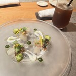 isolata - -antipasto-真鯛 胡桃 ジェノヴェーゼ