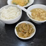 中国料理 遊香 - ランチセット「玉子と海老のふんわり炒め」