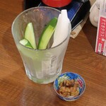 桶家乃隠居 - 野菜スティックともろみ味噌