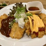 浅草 とりひろ - 2025.8.29  ジャンボトリオチキンカツ定食
