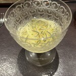 イル アオヤマ - じゅんさい　カッペリーニ 鯵のスープ