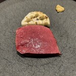 イル アオヤマ - 鹿肉　蓮根