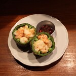 Hachihare - 車エビと肉厚ピーマンのフリット