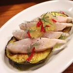 Hachihare - 三河湾 炙り鰆と名倉ナス　～柑橘のジュレ～