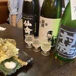 Sashimi to Nihonshu Nami ni Chidori