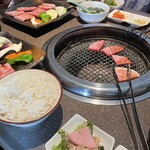 牛宗 まるなか - 3人とも同じメニュー