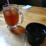 dining玉屋 - 黒ウーロン茶とスープ