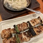 鳥貴族　湊川公園店 - ふんわり山芋の鉄板焼。むね貴族焼き。