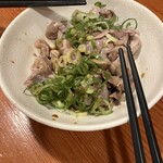 鳥貴族　湊川公園店 - ホルモンねぎ盛ポン酢。