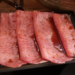 時楽 - ワイルドタン肉塊コース 焼きすき。