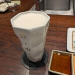 北新地　串かつ凡 - ビールグラスもお洒落^⁠_⁠^