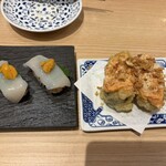 鮨 酒 肴 杉玉 - これは一日目に頼んだイカと何でしょか？