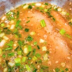 麺屋 山彦 - つけ麺(うめ塩)のつけ汁アップ