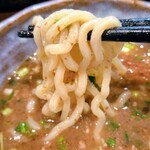 麺屋 山彦 - つけ麺(うめ塩)の麺リフト